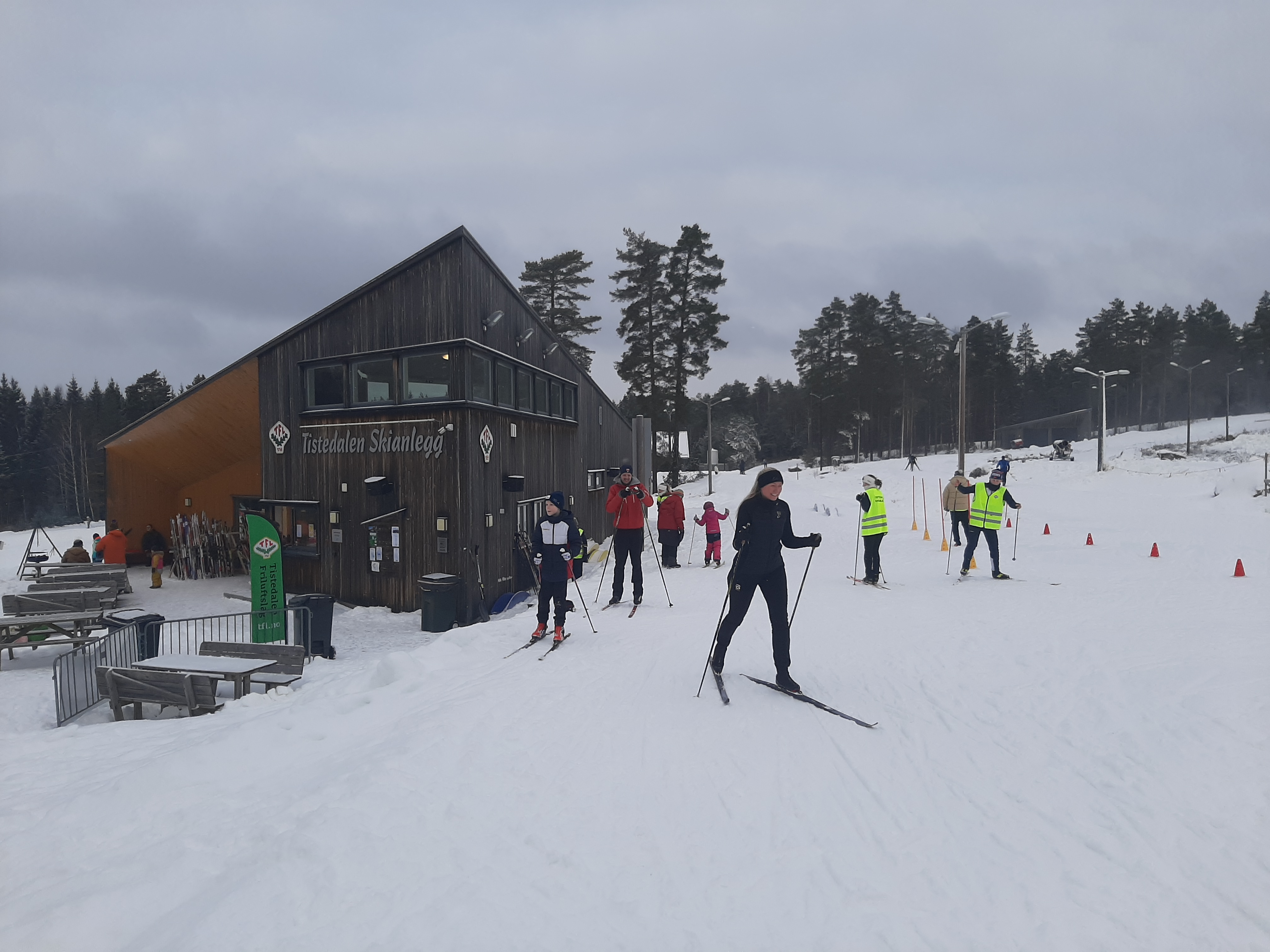 Flott vinterdag i skianlegget!