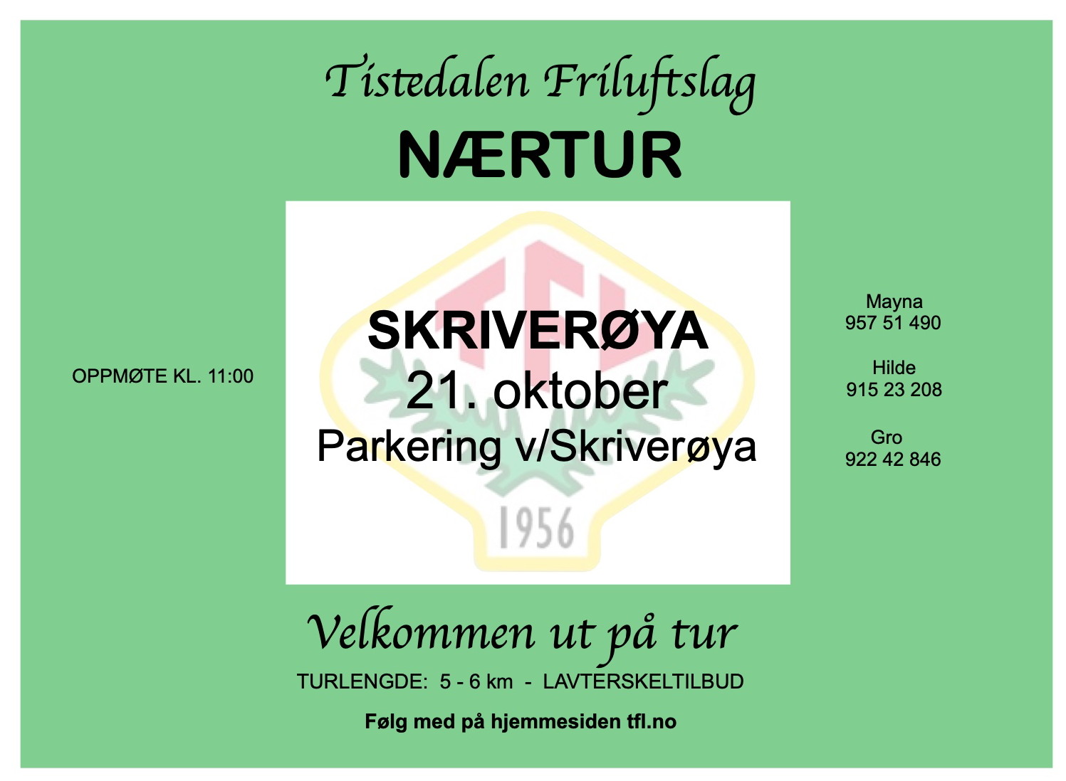 Ny Nærtur, onsdag 21. oktober!