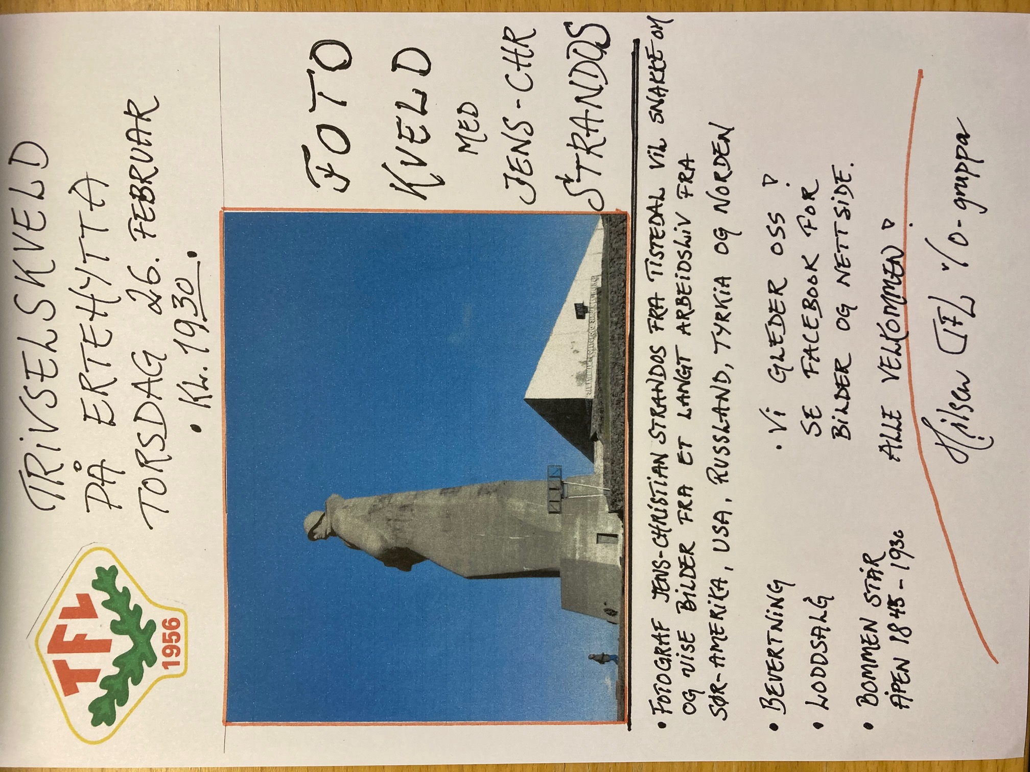 Trivselskveld på Ertehytta 26. februar!