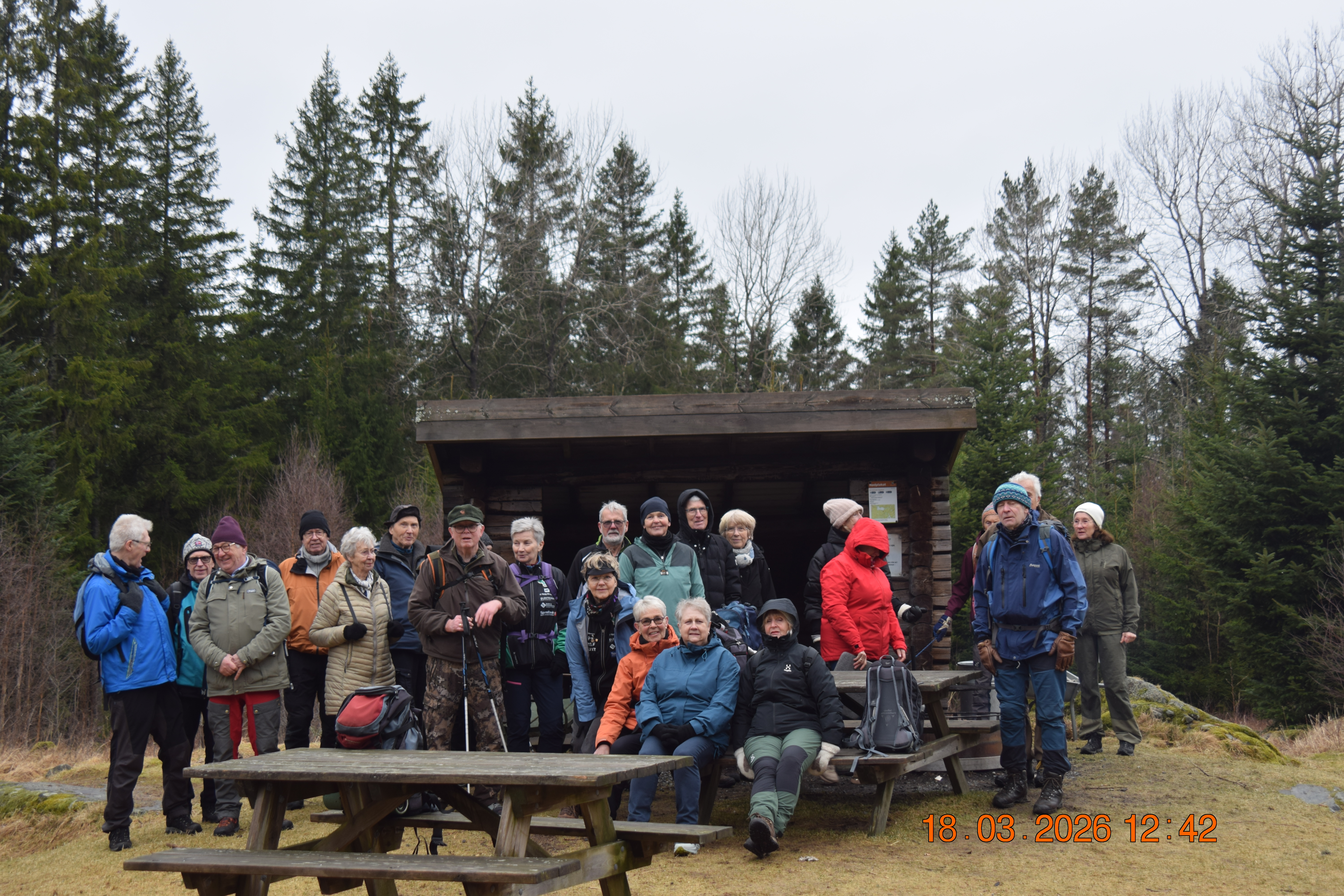 25 stk. med på dagens Onsdagstur!