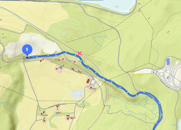 Nytt gjerde langs jernbanen ved Stor Bjørnstad