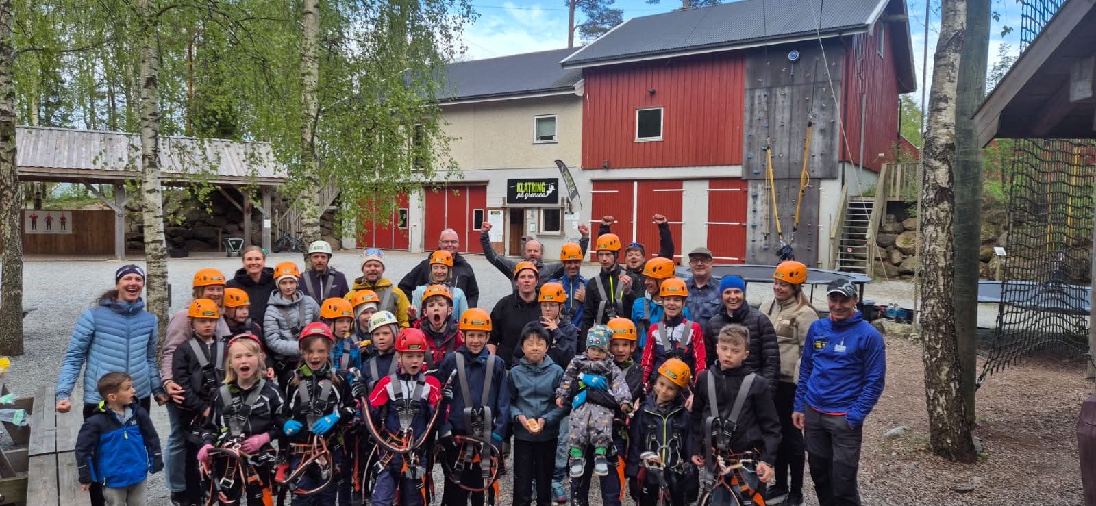 Skigruppa i Klatreparken mandag kveld!