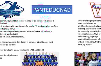 Overrekkelse av pantepenger til VIVIL