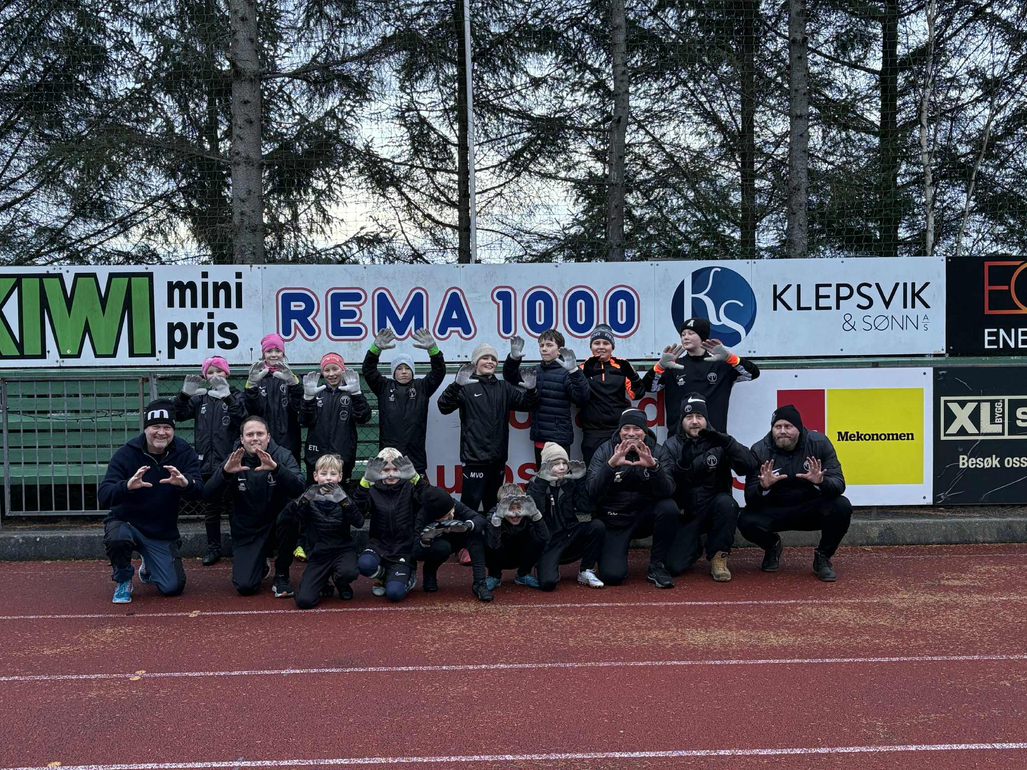 Keepertrening på Skogsvåg Stadion