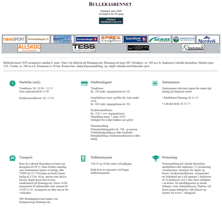 Bulleråsrennet 2020