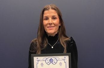 Blå diplom til Sofie