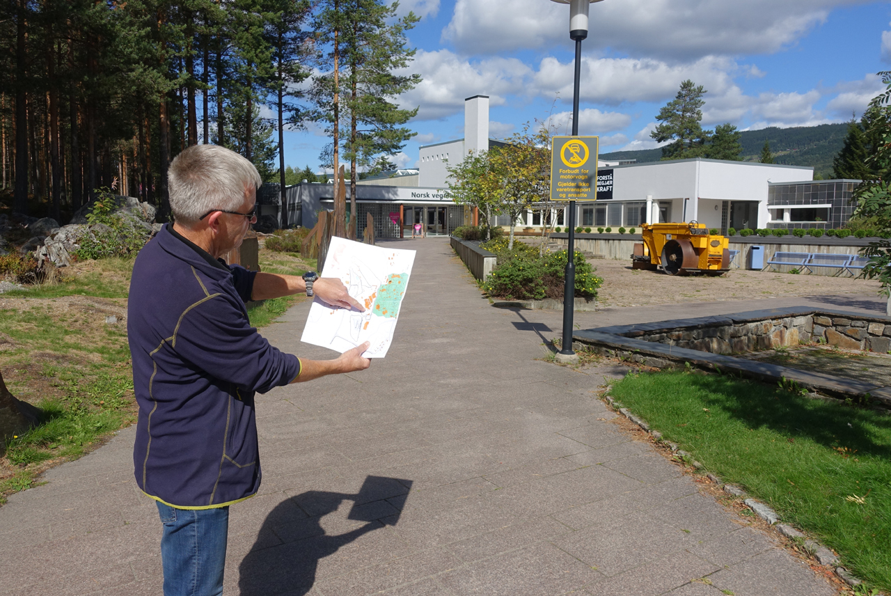 Nytt start og målområde i Vegmuseumsløpet.