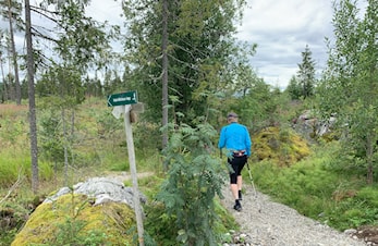 Stien mellom kanalen og lysløypa er ferdigstilt!