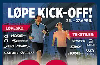 Løpe Kick-Off på Sport1 25.- 27. april