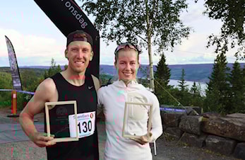 Kristoffer M Skjerping og Marit Ishol Skogan raskest i Mesnaelva Opp.
