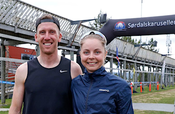 Kristoffer M Skjerping og Mari Nordlunde raskest i SpareBank1 Kanthaugenløpet