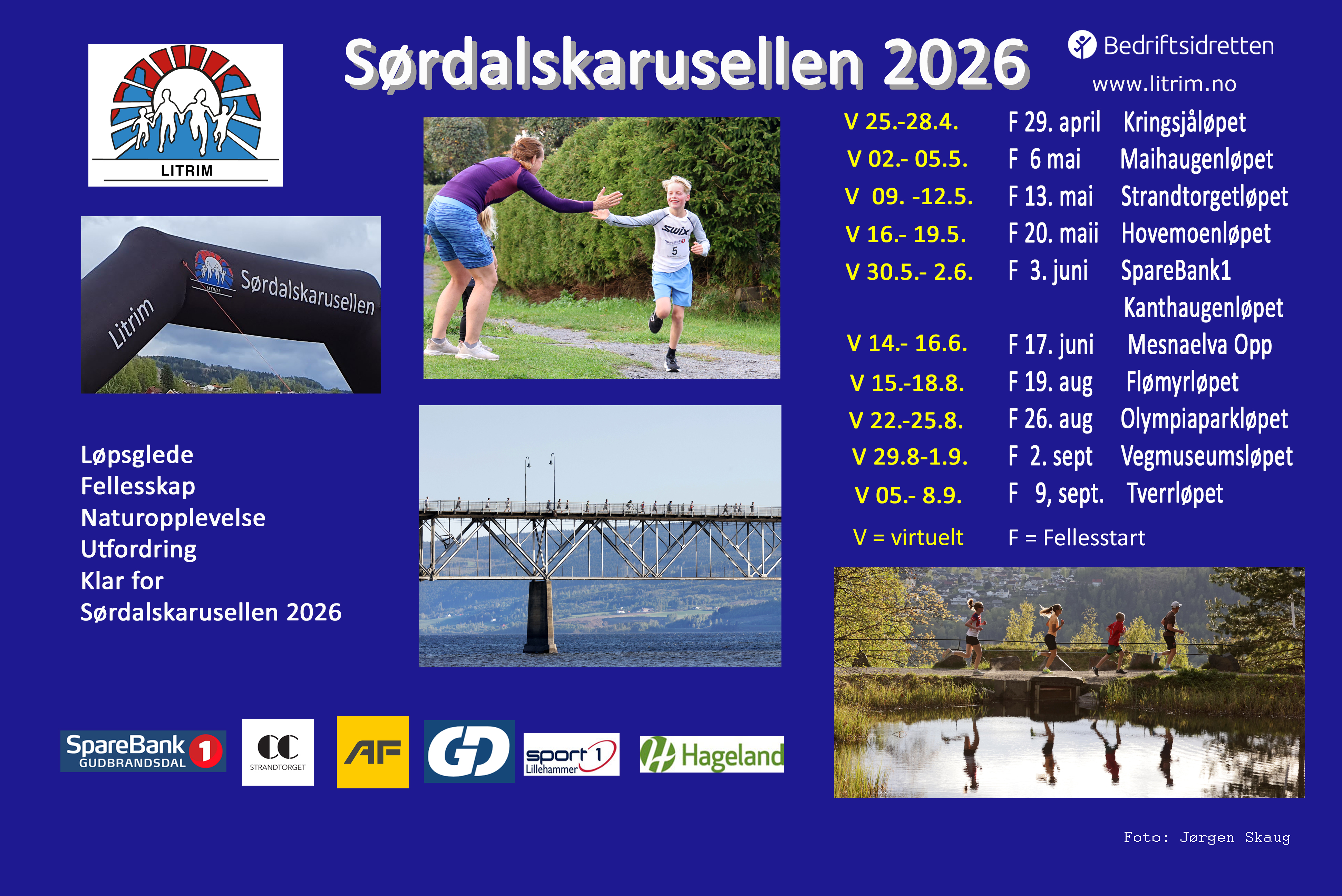 Her er plakaten for Sørdalkarusellen 2026 - meld deg på 