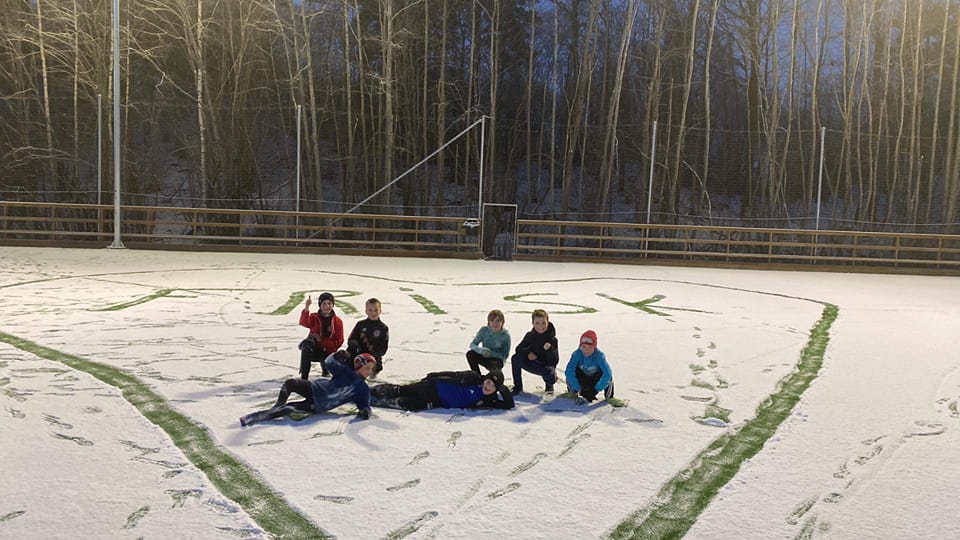 Utfordrende baneforhold på Frisk Arena i januar!