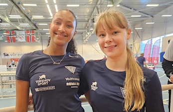 1.dag av UM innendørs i Sandnes - Bronse til Jamila på 60mhk.