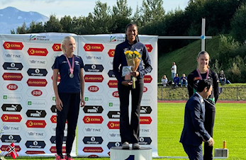 Jamila Isman tok gull i høyde under Jr.NM i Bodø
