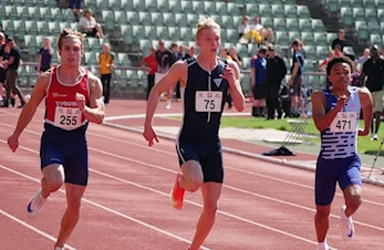 Carl Henrik kom seg til semifinalen på 100m under EYOF i Skopje