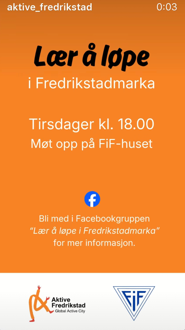 Lær å løpe med hver tirsdag kl.18.00 fra FIF-huset