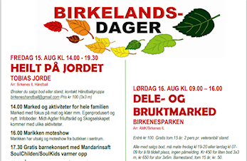 Birkelandsdagene 14.-16.august 2025