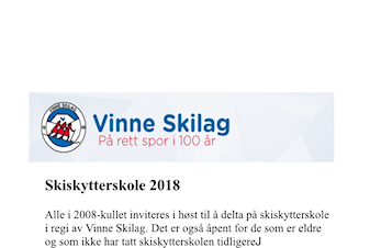 Skiskytterskole 2018