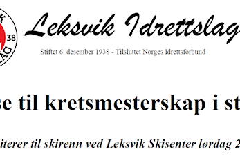 Miljøtur til KM-stafett i Leksvik