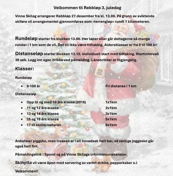 Rebbløp 27.desember 