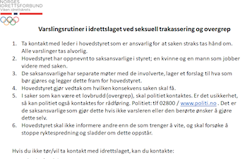 Varsling i norsk idrett - MittVarsel