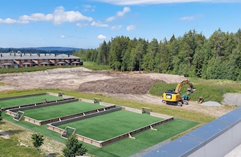 Anleggsarbeider pågår - vi bygger 9er fotballbane og ruster opp skøytebanen!
