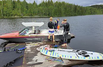 Samling elitelaget vannski på Storfjorden 15.-16. juni