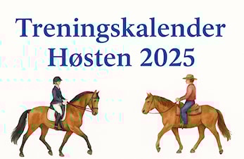 Treningskalender høsten 2025