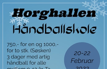 Håndballskole i vinterferien