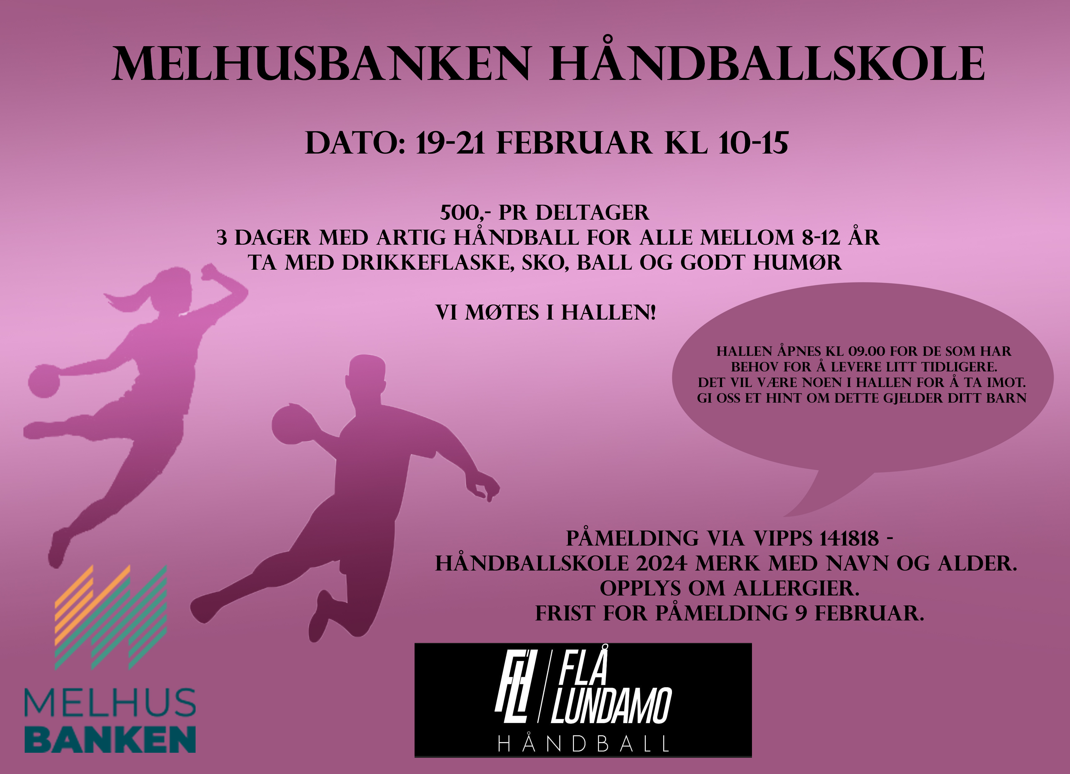 HÅNDBALLSKOLE VINTERFERIEN