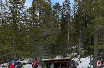 Kaffeservering ved Ulvehiet og trekking av to billetter til VM.