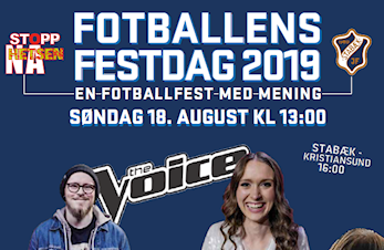 Fotballens festdag 2019 - Søndag 18.august