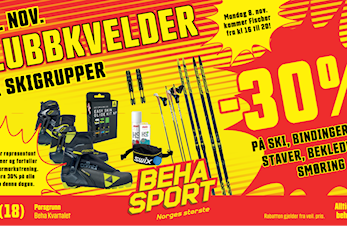 Klubbkveld BEHA Sport Porsgrunn GIL-medlemmer