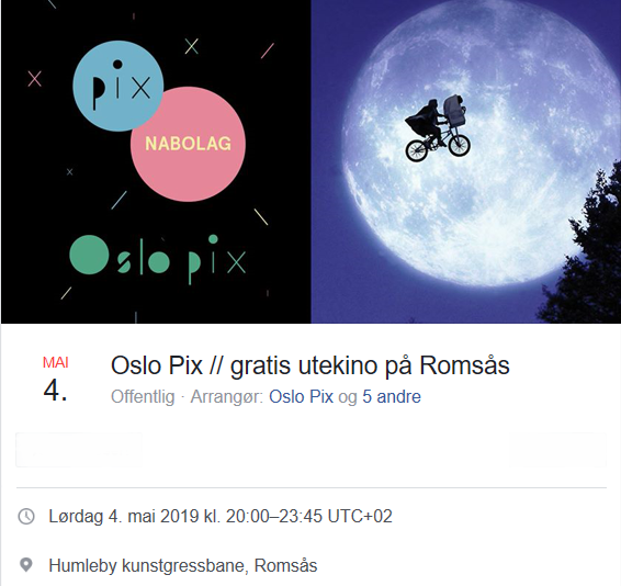 Gratis utekino på Humleby 4. mai