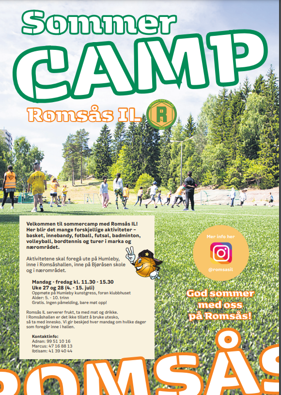 Sommercamp på Romsås med Romsås IL