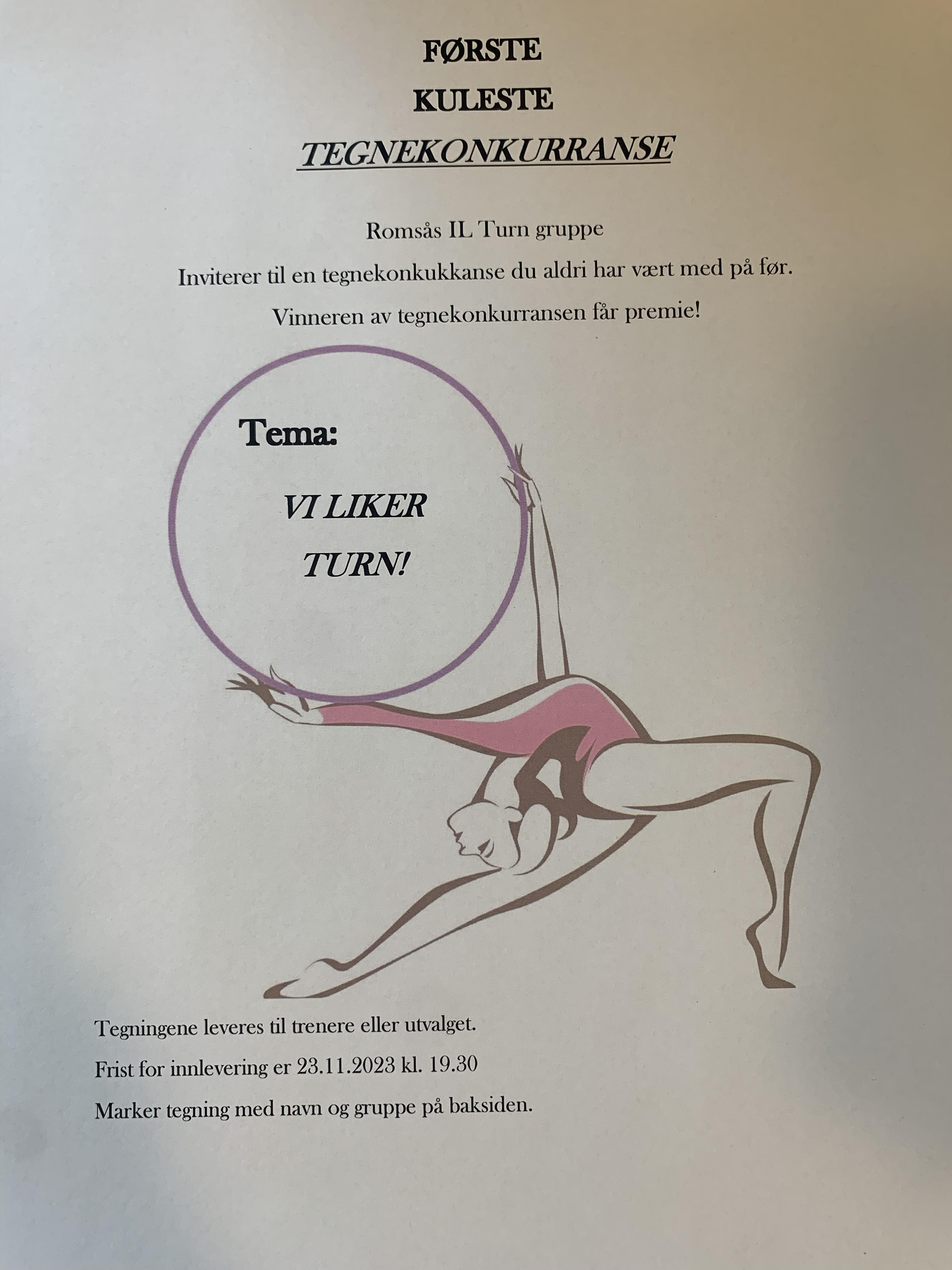 Tegnekonkurranse turngruppa