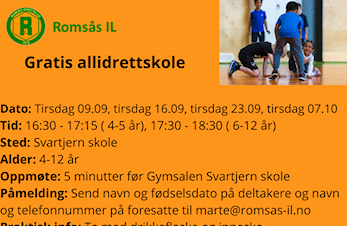Gratis rekrutteringsskoler ( dans, håndball og allidrett)