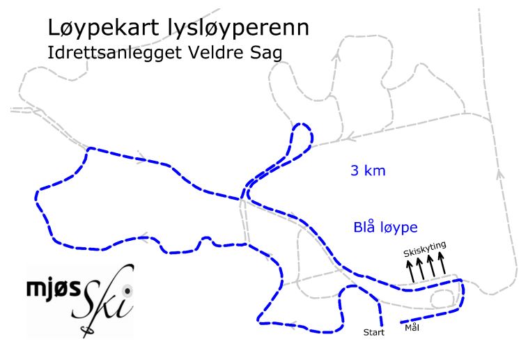 Ny 3 km på lysløyperennene