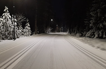 Lystider i lysløypa.