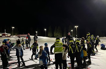 Sosialt og hyggelig med kveldsmat etter trening