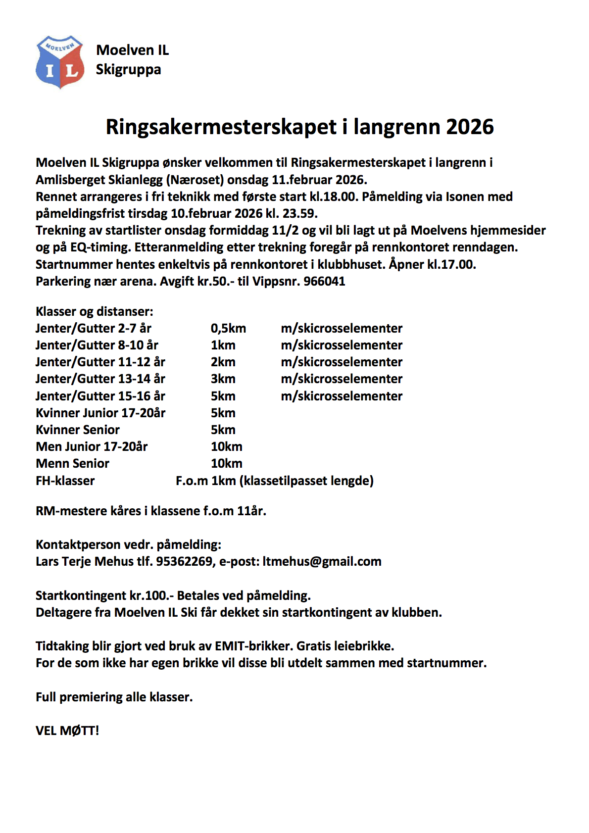 Ringsakermesterskapet 2026