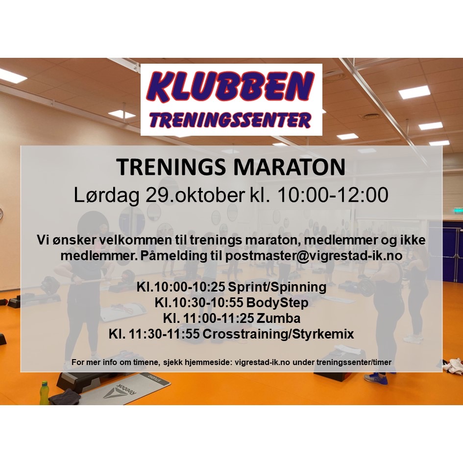 Trenings maraton 29.oktober