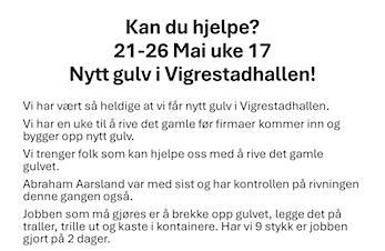 Kan du hjelpe? Nytt gulv i hallen!