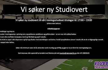Vi søker ny studiovert