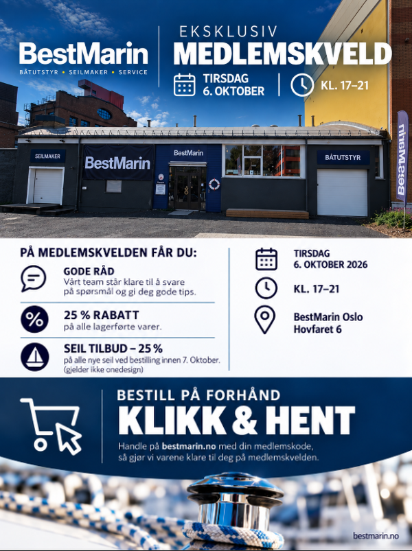 Velkommen til handlekvelder hos våre samarbeidspartnere BestMarin Oslo og Henri Lloyd.