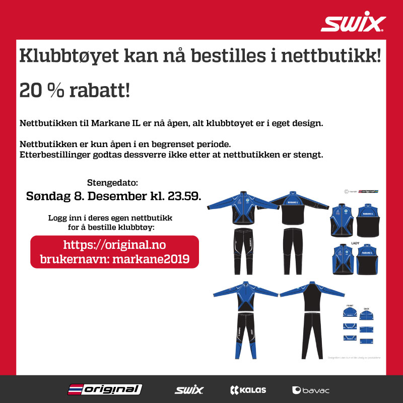 Bestilling av lagsdrakter (25.11-8.12)