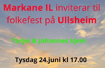 Folkefest på Ullsheim -Tarjei og Johannes kjem!