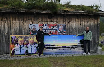 Stort oppmøte på Ullsheim for å feire Tarjei og Johannes