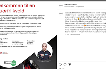 Fluorforbudet - Test av ski 31. okt